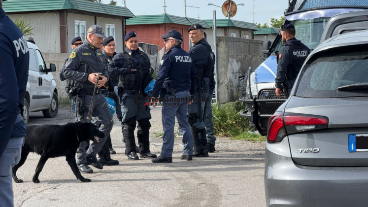 Blitz interforze al campo Panareo: imponente spiegamento di uomini e mezzi lungo la 7ter - Corriere Salentino