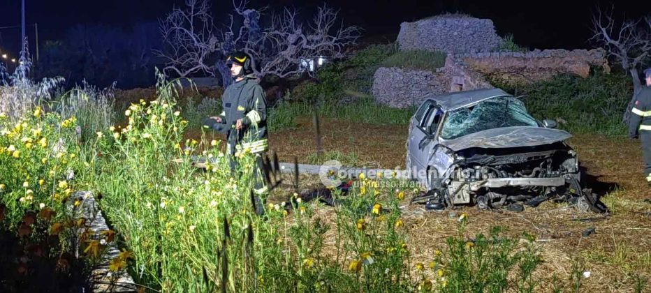 Auto si ribalta nei pressi di Alliste, ferito un 33enne - Corriere Salentino