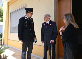 Grandi emozioni per i 101 anni dell’ appuntato dei carabinieri Angelo Greco