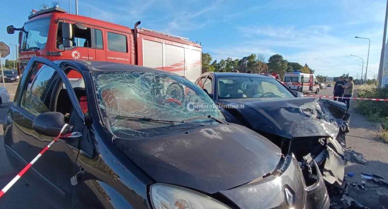 Violento scontro tra auto e due occupanti di una delle vetture finiscono in ospedale in codice rosso - Corriere Salentino