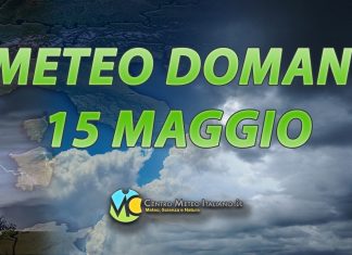 Le previsioni meteo di domani 15 maggio 2026