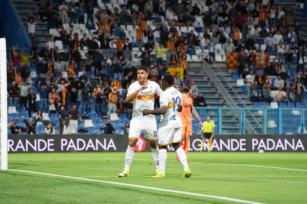 Vittoria pesante dei giallorossi all’ultimo respiro, il Lecce vince contro il Sassuolo 3 a 2 - Corriere Salentino