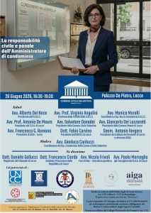 Condominio tra riforme e aule di tribunale: a Lecce il gotha del diritto civile a confronto sulla responsabilità dell'amministratore - Corriere Salentino