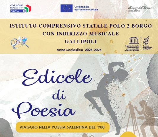 “Edicole di poesia”: l’ I.C. Polo 2 di Gallipoli presenta un viaggio transgenerazionale tra versi, musica e coreografie alla scoperta dell’identità territoriale