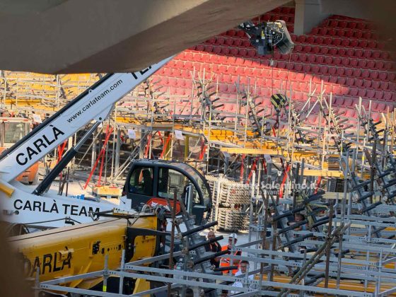 Grave incidente al cantiere dello stadio di Lecce: operaio resta ferito alla testa - Corriere Salentino