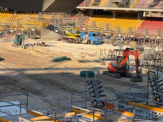 Grave incidente al cantiere dello stadio di Lecce: operaio resta ferito alla testa - Corriere Salentino