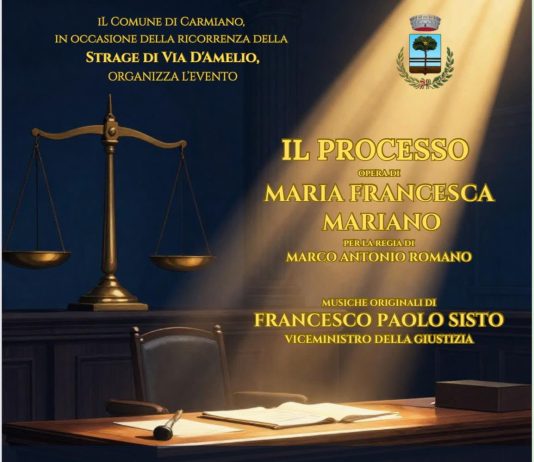 Carmiano ricorda la strage di via D’Amelio con “Il Processo” della giudice Mariano e con le musiche del viceministro Sisto