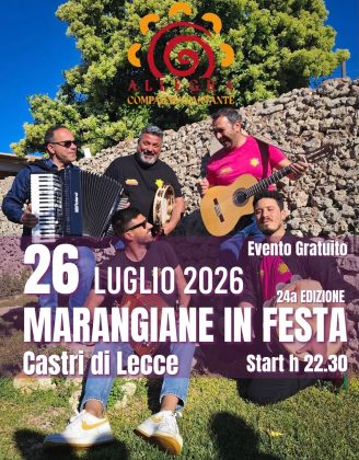 Marangiane in Festa accende l'estate salentina: dal 24 al 28 luglio sapori, musica e novità a Castri di Lecce - Corriere Salentino