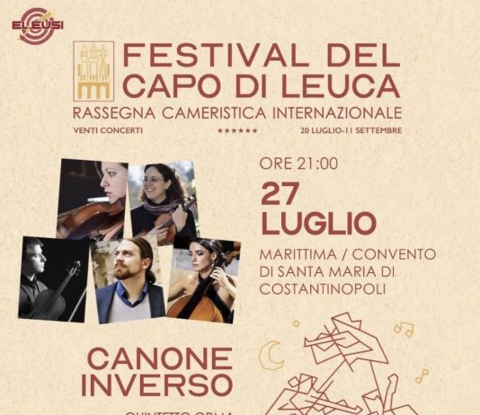Il Festival del Capo di Leuca, stasera a Marittima