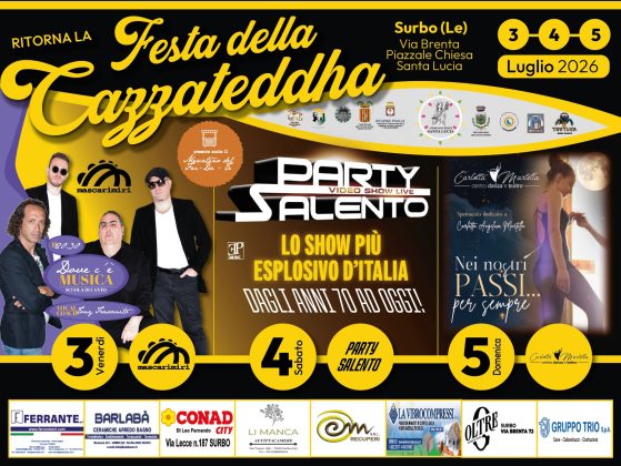 A Surbo dal 3 al 5 luglio la "Festa della cazzateddha" tra musica, danza, degustazioni e solidarietà - Corriere Salentino