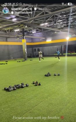 Lameck Banda riappare su Instagram: due storie dall'allenamento dopo i giorni di silenzio - Corriere Salentino