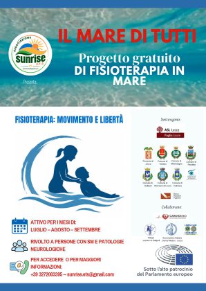 "Il mare di tutti", nona edizione: ripartono le attività di fisioterapia in mare per chi ha patologie neurologiche. La novità: si approda sulle spiagge libere del Salento - Corriere Salentino