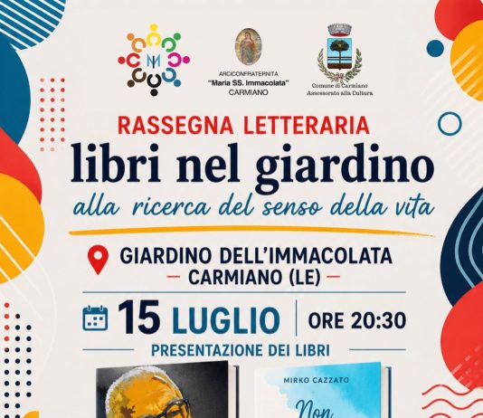 “Libri nel giardino”: a Carmiano due storie che parlano di coraggio, giustizia e futuro