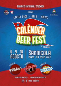 Dieci anni di birra Calènder: a Sannicola tre giorni di birra artigianale, street food e grande musica dal vivo - Corriere Salentino