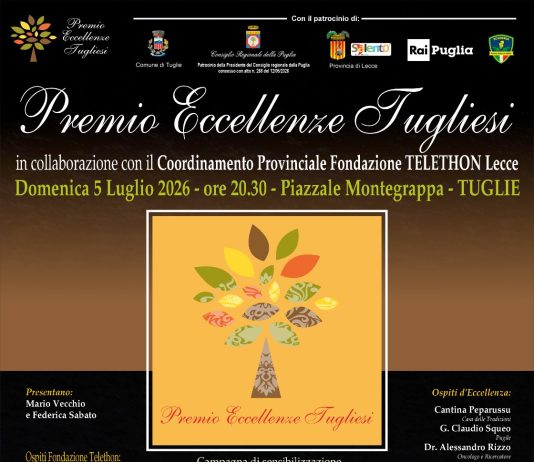 Torna il Premio Eccellenze Tugliesi: sul palco della IX Edizione il talento, lo sport e la cultura della Puglia