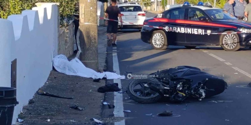 Si allunga la scia di sangue sulle strade del Salento: perde il controllo dello scooter, muore un 22enne - Corriere Salentino
