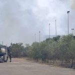 Incendio all'ecocentro di Lequile: operazioni proseguite per tutta la notte, al via le attività di bonifica - Corriere Salentino