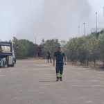 Incendio all'ecocentro di Lequile: operazioni proseguite per tutta la notte, al via le attività di bonifica - Corriere Salentino