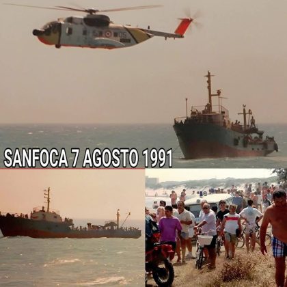Trentacinque anni dallo sbarco di San Foca: le immagini di Montinari raccontano l’inizio di una nuova era dell’immigrazione - Corriere Salentino