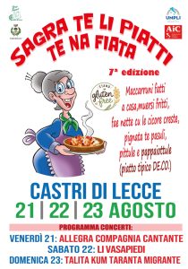 Castri di Lecce celebra la tradizione con la "Sagra te li piatti te na fiata" dal 21 al 23 agosto - Corriere Salentino