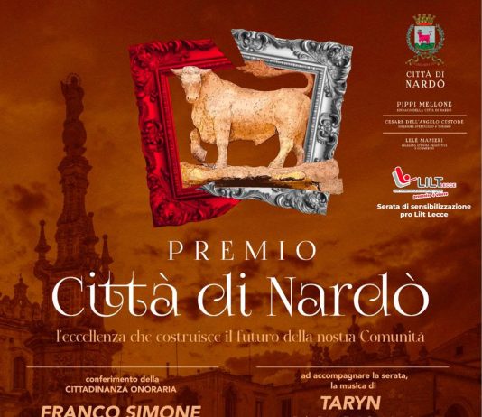 Premio Città di Nardò, un riconoscimento anche a Franco Simone