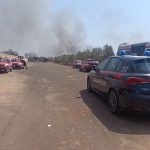 Incendio all'ecocentro di Lequile: operazioni proseguite per tutta la notte, al via le attività di bonifica - Corriere Salentino