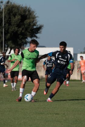 Successo dei giallorossi in amichevole con il Monopoli, primo gol per Geubbels - Corriere Salentino