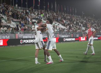 Il Lecce vince la prima di campionato con il gol del “baby” Gorter ed una prodezza di Tiago Gabriel. Venezia-Lecce, 0-2