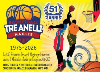 Tre Anelli Maglie, riparte la scuola basket: aperte le iscrizioni per la stagione 2026/2027