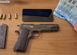 Se ne andava in giro con una pistola in auto: scarcerato. “Obbligo di dimora scongiura altri reati”