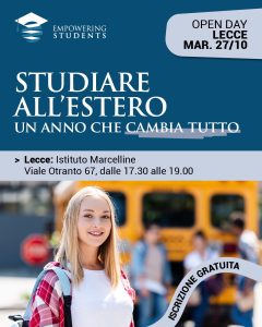 Studiare all’estero per imparare davvero l’inglese: Empowering Students apre le porte del mondo ai giovani salentini. Due open day a Lecce e Maglie - Corriere Salentino