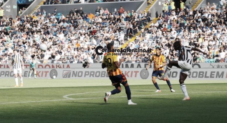 Udinese-Lecce 0-3, i giallorossi dominano per tutta la partita contro i friulani - Corriere Salentino
