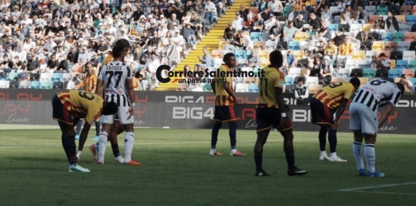 Udinese-Lecce 0-3, i giallorossi dominano per tutta la partita contro i friulani - Corriere Salentino