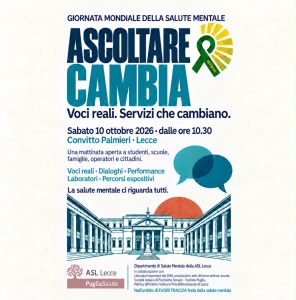 Giornata Mondiale della Salute Mentale, il 10 ottobre "Ascoltare, cambia" - Corriere Salentino