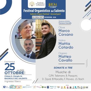 Festival Organistico del Salento, due appuntamenti con la buona musica a Maglie e Bagnolo del Salento - Corriere Salentino