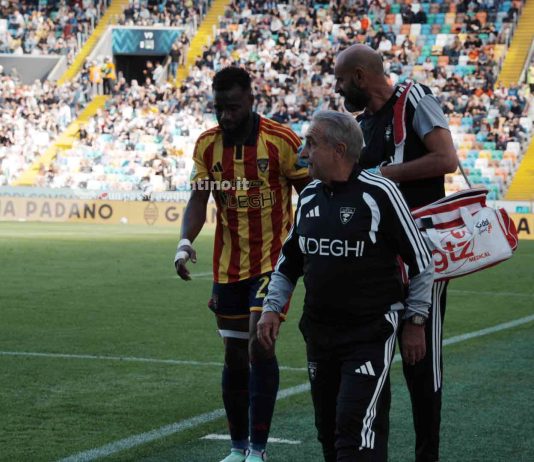 Lecce, lesione al bicipite femorale per Coulibaly: ecco i tempi di recupero