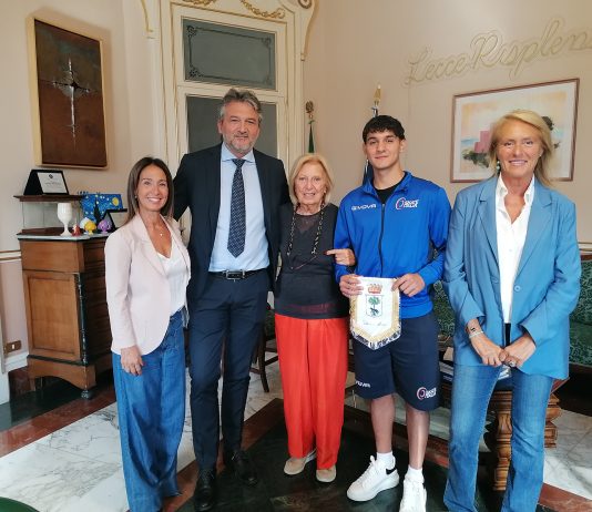 Il campione di pattinaggio Mirko Mazzo oggi a Palazzo Carafa