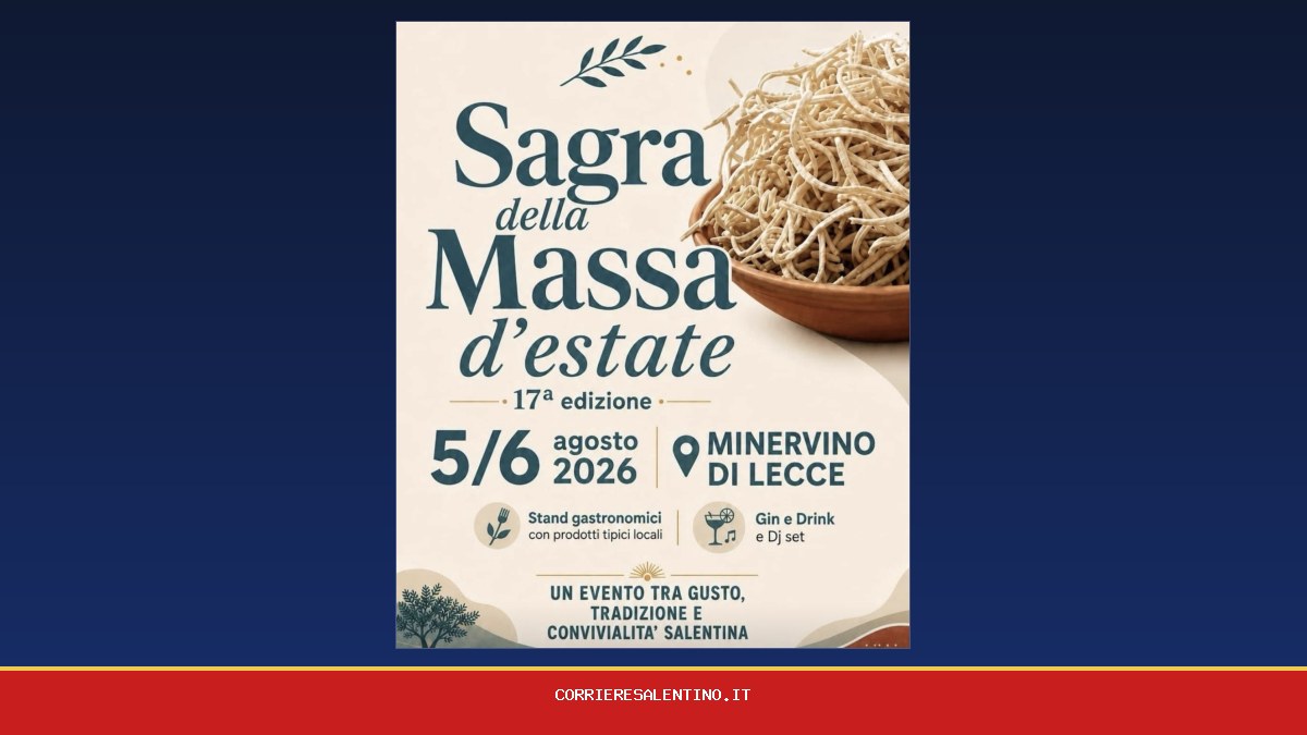 Due serate di festa a Minervino di Lecce con musica, cibo e tradizioni locali